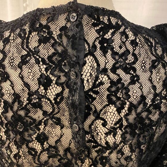 Maje lace flocked blouse, size M - Picture 5 of 7